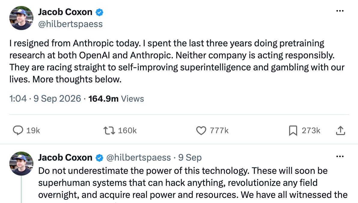 Coxon Resignation Post Tops 170 Million Views as AI Safety Fight Goes Global