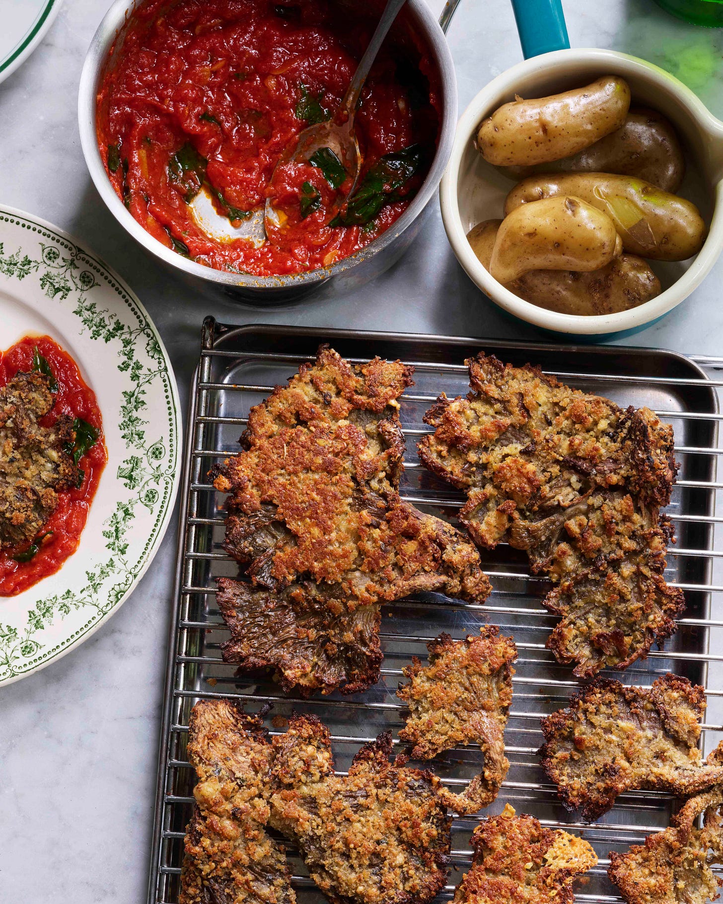 baked mushroom parmigiana recipe from Joe Woodhouse baked mushroom parmigiana recipe from Joe Woodhouse