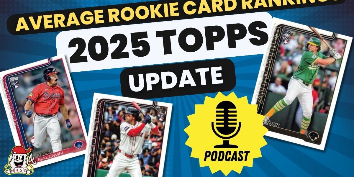 🎙️ARCR! 2025 Topps Update Average Rookie Card Rankings - Ep. 2.50