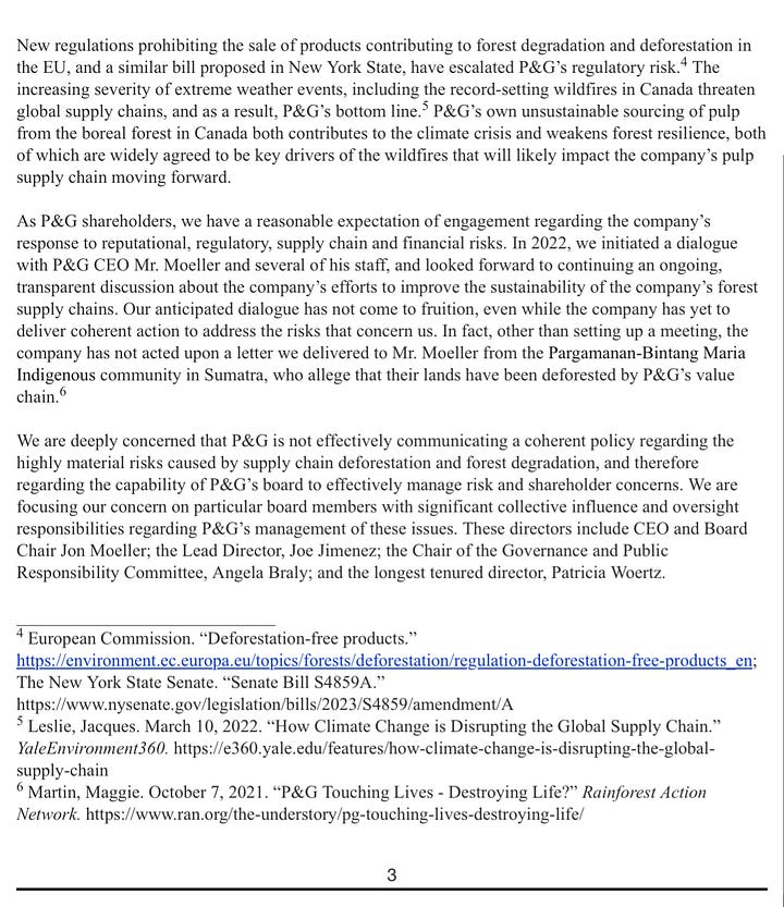Solicitation filed at P&G, located here: See https://www.sec.gov/Archives/edgar/data/80424/000121465923012239/0001214659-23-012239-index.html.