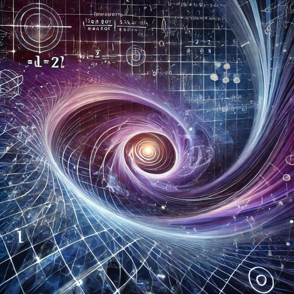 A conceptual illustration representing the mathematical landscape of Magnetivity, combining elements of tensor calculus, field theory, and differential geometry. Show an abstract, curved space-time grid with magnetic field lines weaving through it, symbolizing tensors and the interaction of forces. Include hints of mathematical symbols or equations subtly integrated into the design. Use deep blues, purples, and soft neon accents to convey a scientific and complex, yet inviting atmosphere. The style should be modern, visionary, and thought-provoking, inviting viewers to consider the math behind the theory. A conceptual illustration representing the mathematical landscape of Magnetivity, combining elements of tensor calculus, field theory, and differential geometry. Show an abstract, curved space-time grid with magnetic field lines weaving through it, symbolizing tensors and the interaction of forces. Include hints of mathematical symbols or equations subtly integrated into the design. Use deep blues, purples, and soft neon accents to convey a scientific and complex, yet inviting atmosphere. The style should be modern, visionary, and thought-provoking, inviting viewers to consider the math behind the theory.