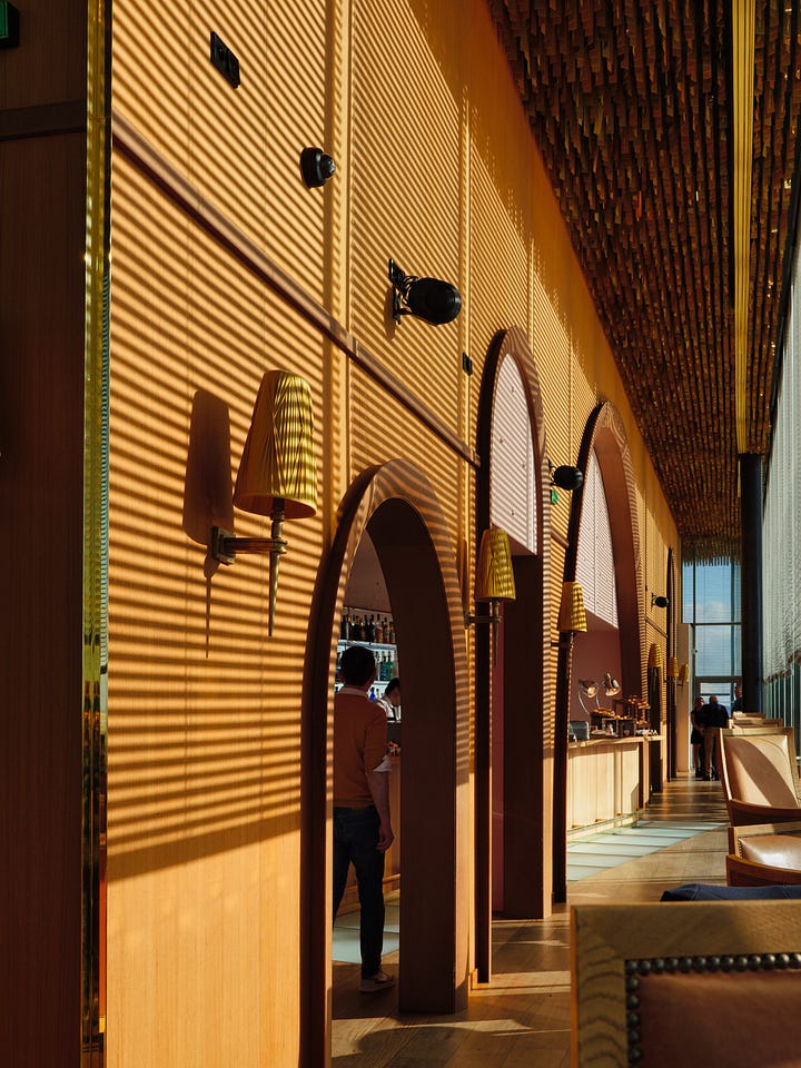 Part of the room and buffet during Sunday brunch at Too Restaurant. 
