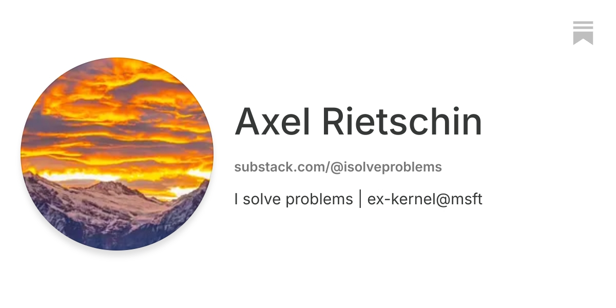 Axel Rietschin | Substack