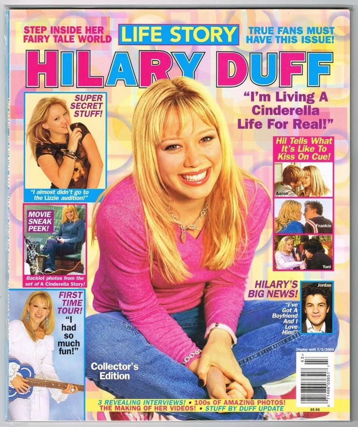 This may contain: a magazine cover with a woman on the cover
