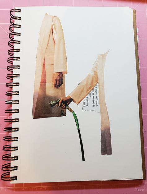 Mixed media collages & drawings, 2021-2024