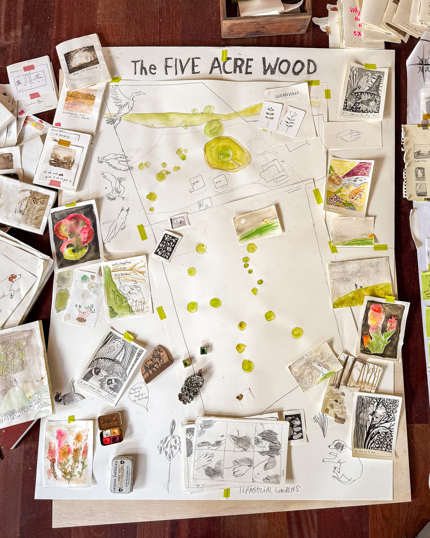 hand made map