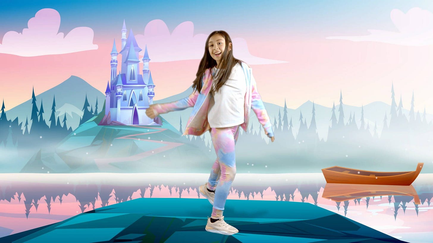 A kid in frozen land