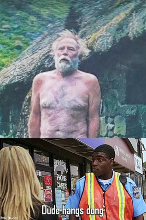 May be an image of one or more people, beard and text that says 'TUIS GB マさ PHOTE CARDS imgflip.com com Dude-hangsdong Dude hangs dong"'