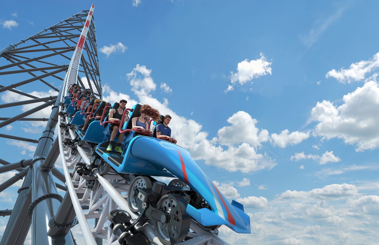 Top Thrill 2 Cedar Point Lightning train
