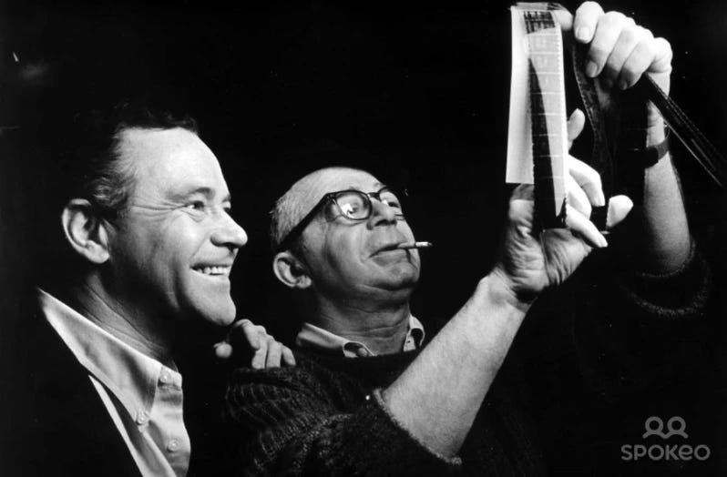 Billy Wilder and Jack Lemmon - by Chris Stanton