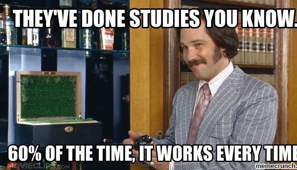 60% of the time, it works every time'