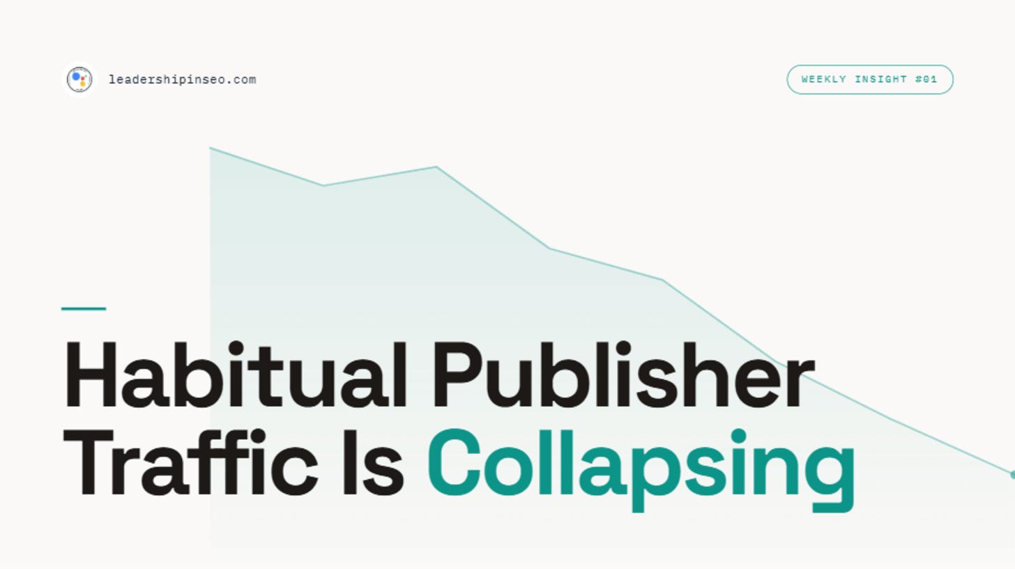 Habitual publisher traffic is collapsing