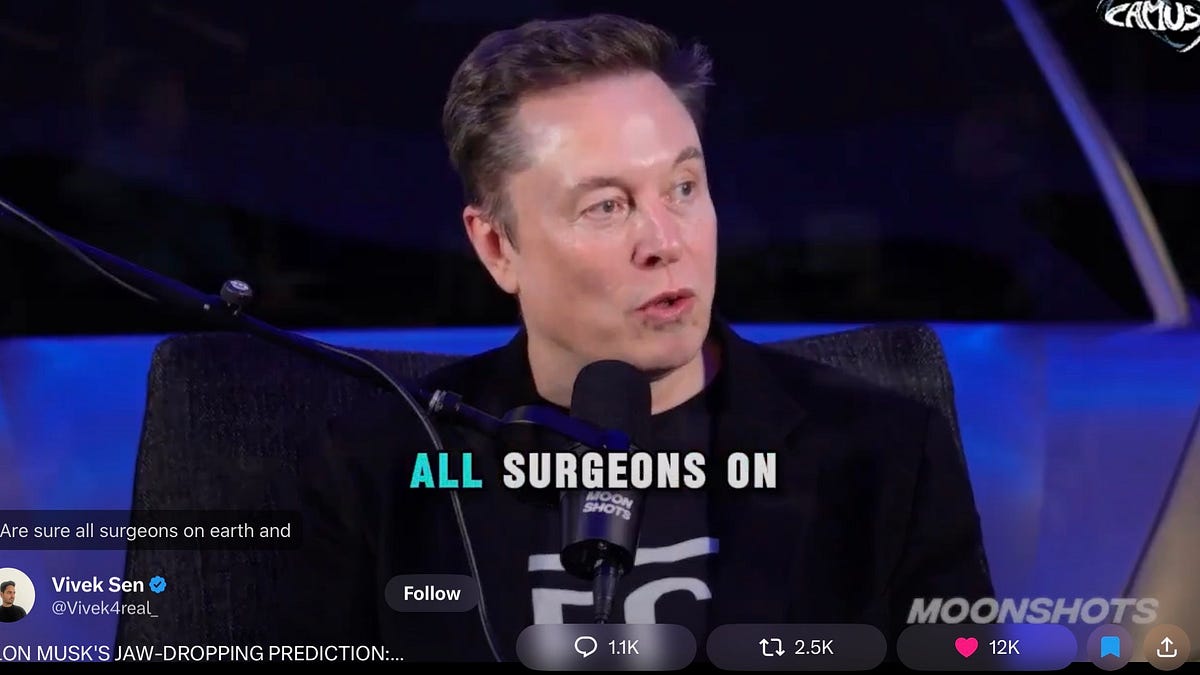 Elon Musk’s preposterous and possibly harmful claim about robotic surgery