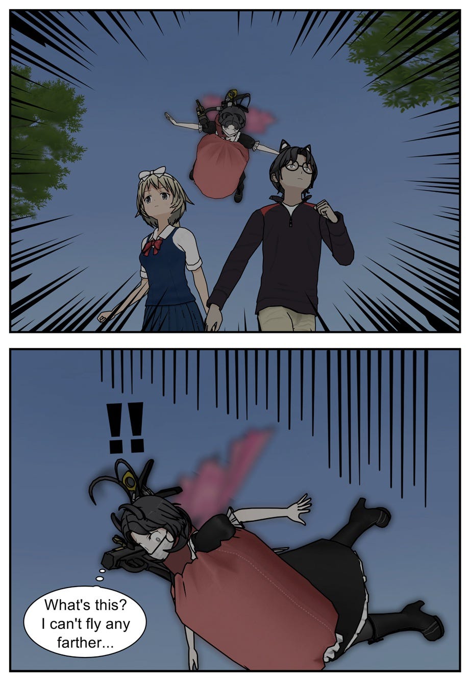 What's this? I can't fly any farther...