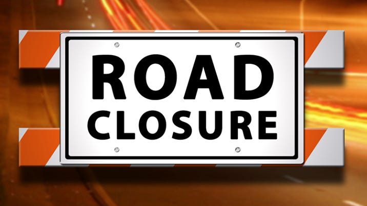 Image may contain: text that says 'ROAD CLOSURE' Image may contain: text that says 'ROAD CLOSURE'