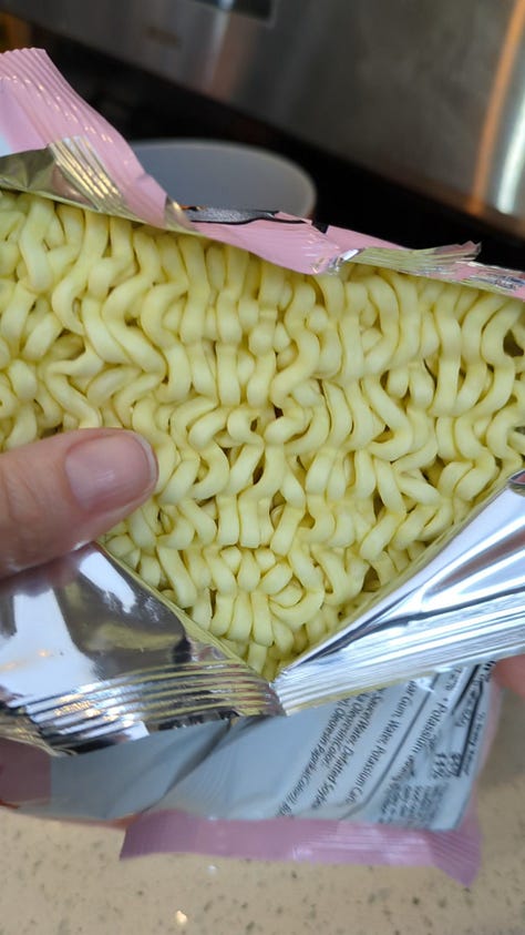 From our ramen series: A pack of buldak via our instant ramen battle, blacklights over Toki-underground, how-to jammy egg at home.