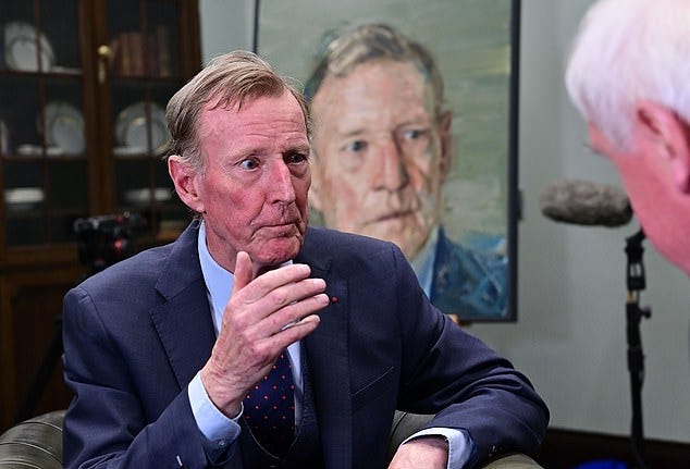 Former Ulster Unionist Party leader David Trimble has died aged 77  following a 'short illness' | Daily Mail Online