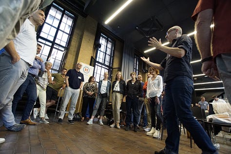 Pictures from music thinking lecture and workshop