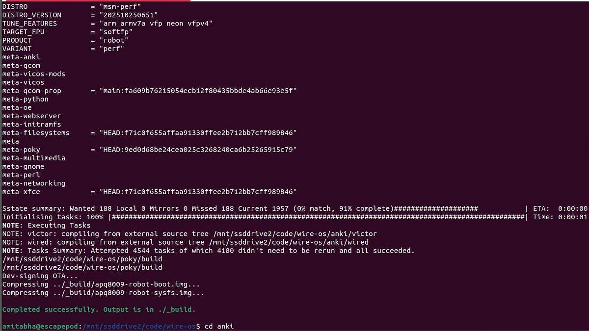 Compiling your own firmware for the Vector robot