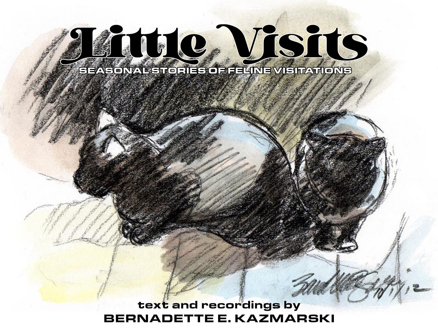 “Two in the Sun,” charcoal and watercolor, 9” x 6.5”, from October 1, 2012