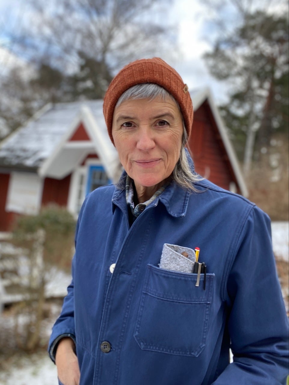 What we wear matters. Here is my writers uniform. Blue moleskin jacket with pens in the pocket