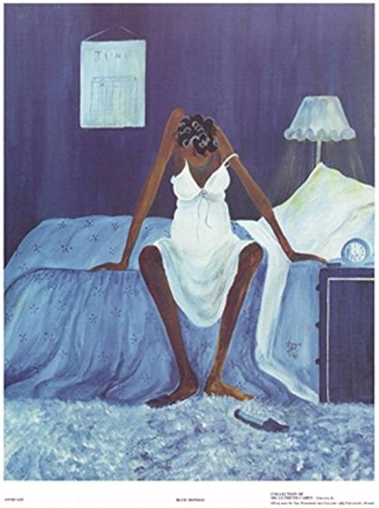 artworkforless.com Blue Monday by Annie Lee - 23 x 17 1/2 inches - Fine Art  Print/Poster: Posters & Prints - Amazon.com