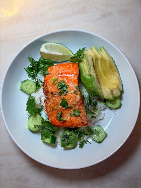 healthy and easy meals I cooked this week