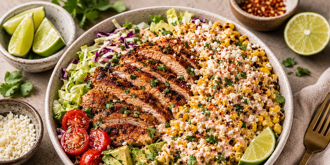 Street Corn Chicken Crunch Bowls