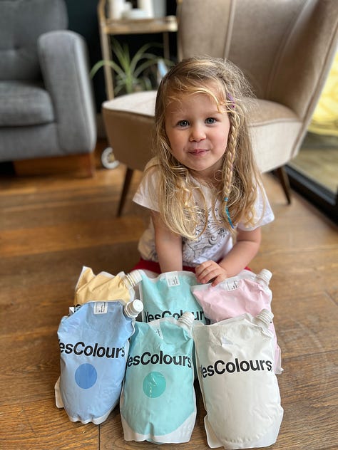 paint, eco paint, recyclable, DIY, kids bedroom; paint colours, paint hues, bright paint; fun kids space