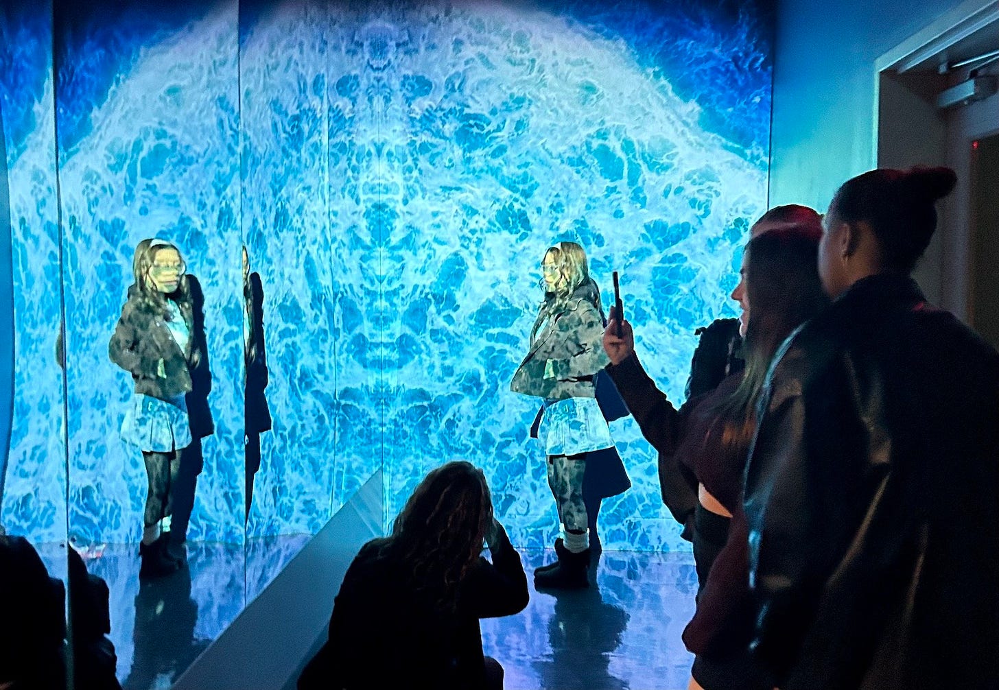 Mirrors greet visitors of Dress, Dreams, and Desire: Fashion and Psychoanalysis