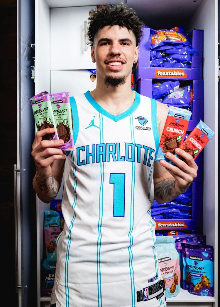 Charlotte Hornets Launch Jersey Patch Partnership With MrBeast's  “Feastables” – SportsLogos.Net News