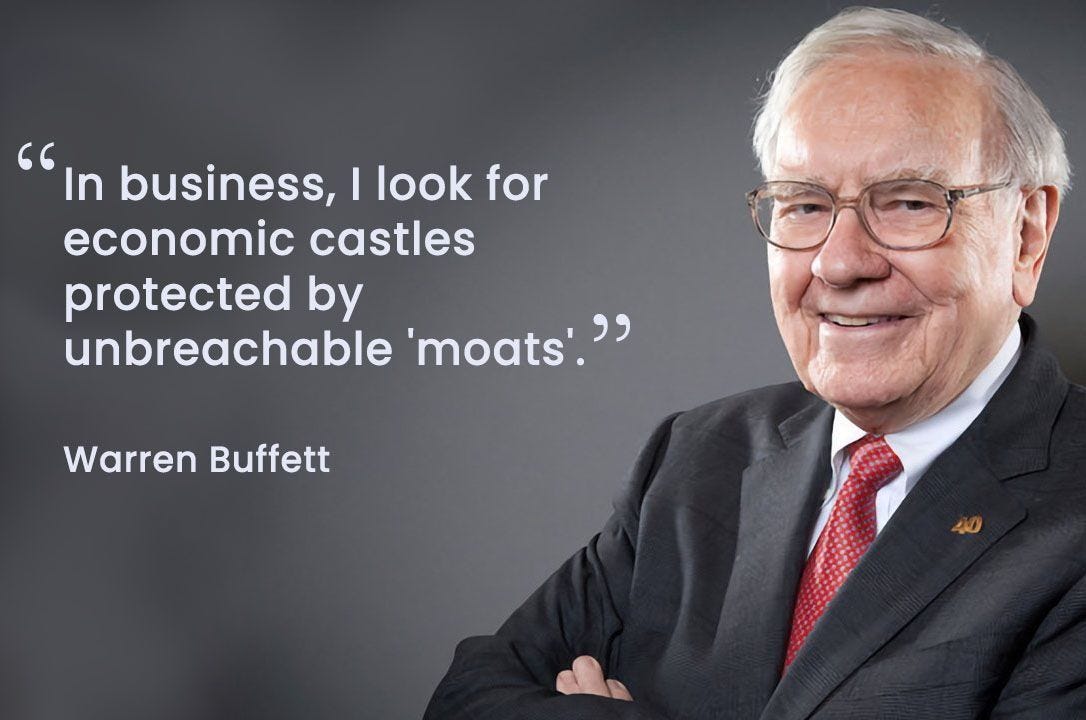 Rushmans on X: ""In business, I look for economic castles protected by  unbreachable 'moats'." – Warren Buffett. https://t.co/n4hBuQsm3F  https://t.co/P9vmEnce9J" / X