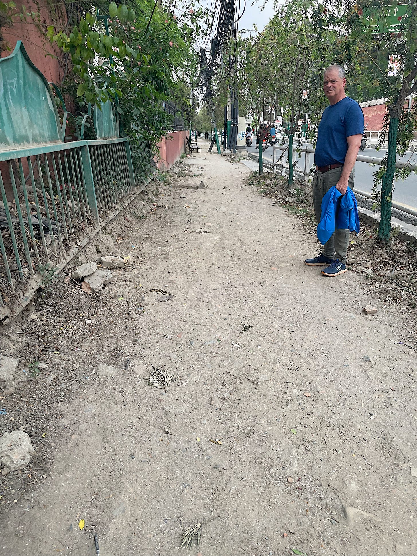 Kathmandu sidewalk