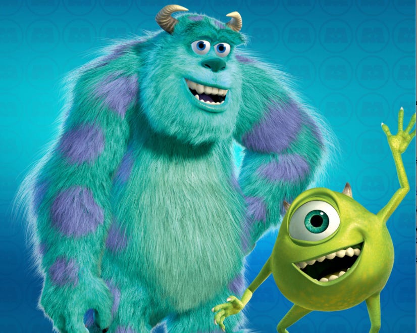 I’m way less scary than these guys ® Disney Corporation