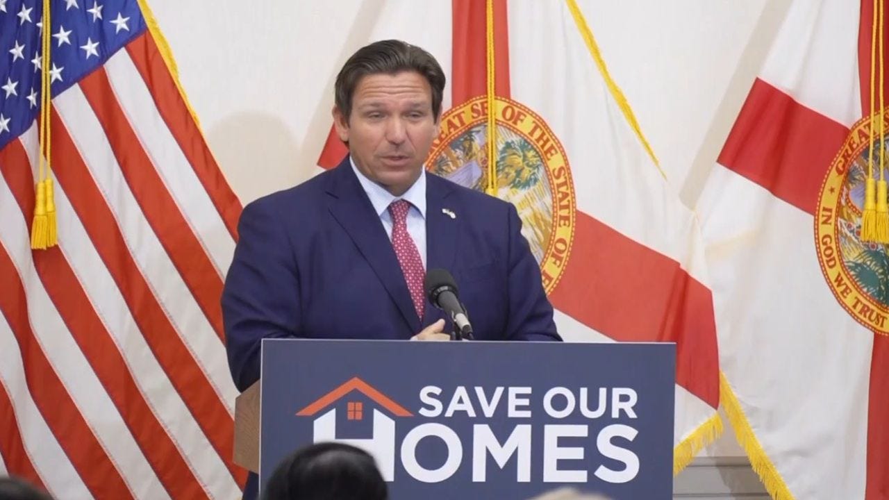 DeSantis calls for special session on property taxes DeSantis calls for special session on property taxes