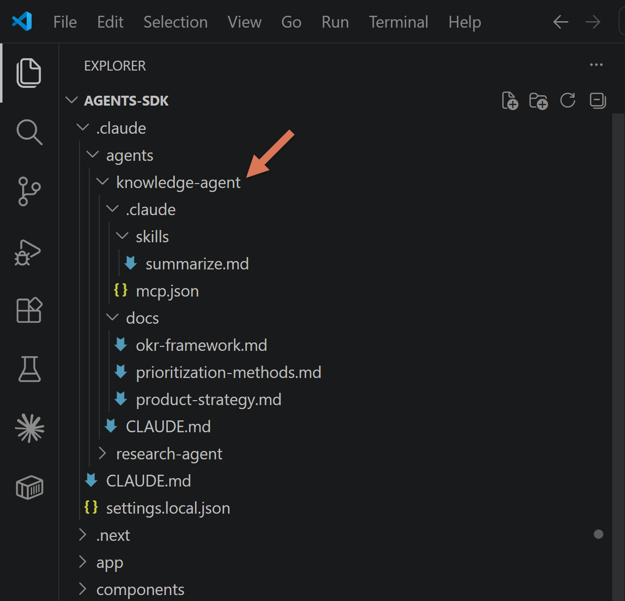 Agent SDK, Knowledge Chatbot Agent