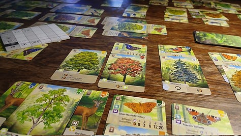 Forest Shuffle card spreads.