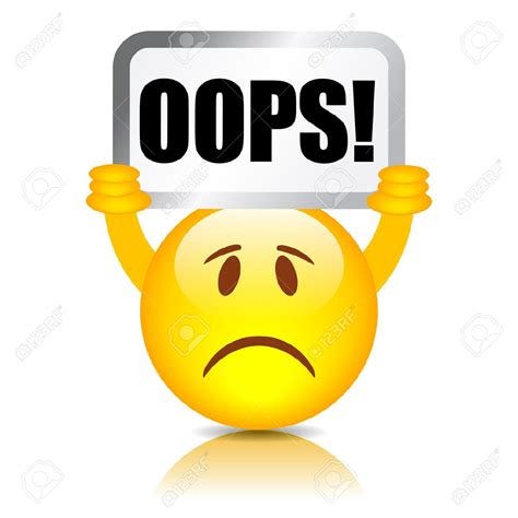 Oops Emoticon | Free download on ClipArtMag
