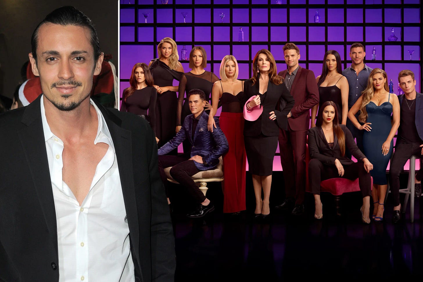 vanderpump rules cast with peter prominently in the front