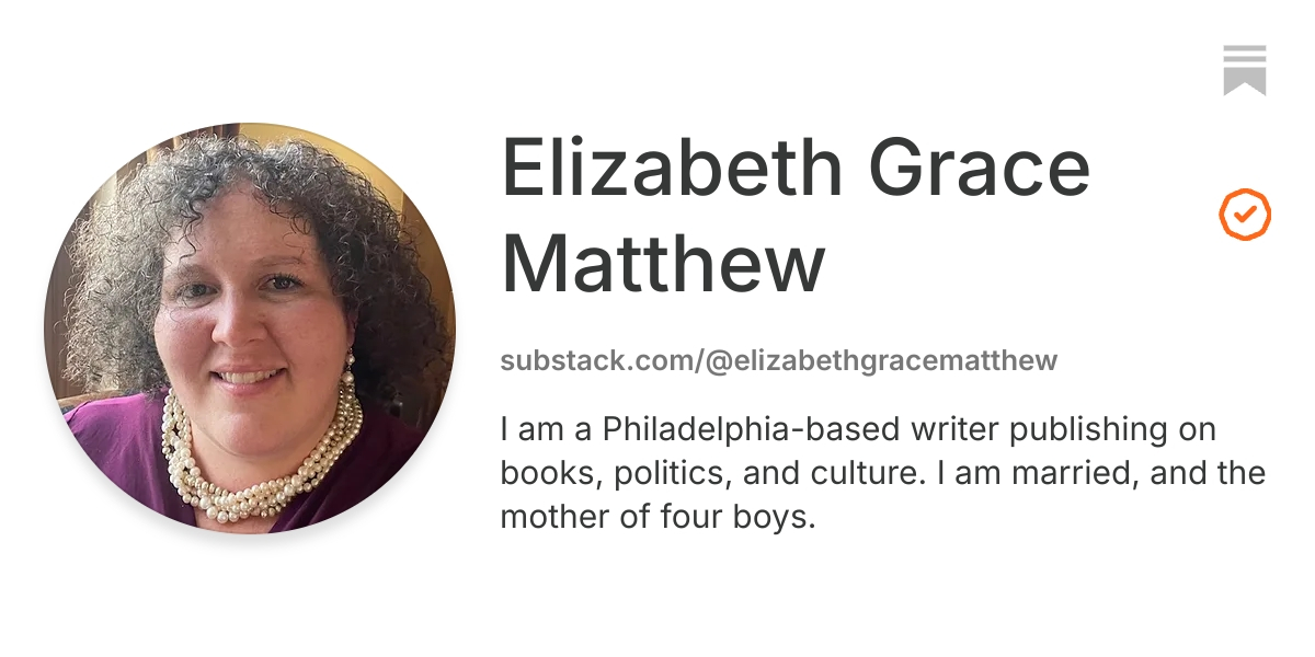 Elizabeth Grace Matthew | Substack