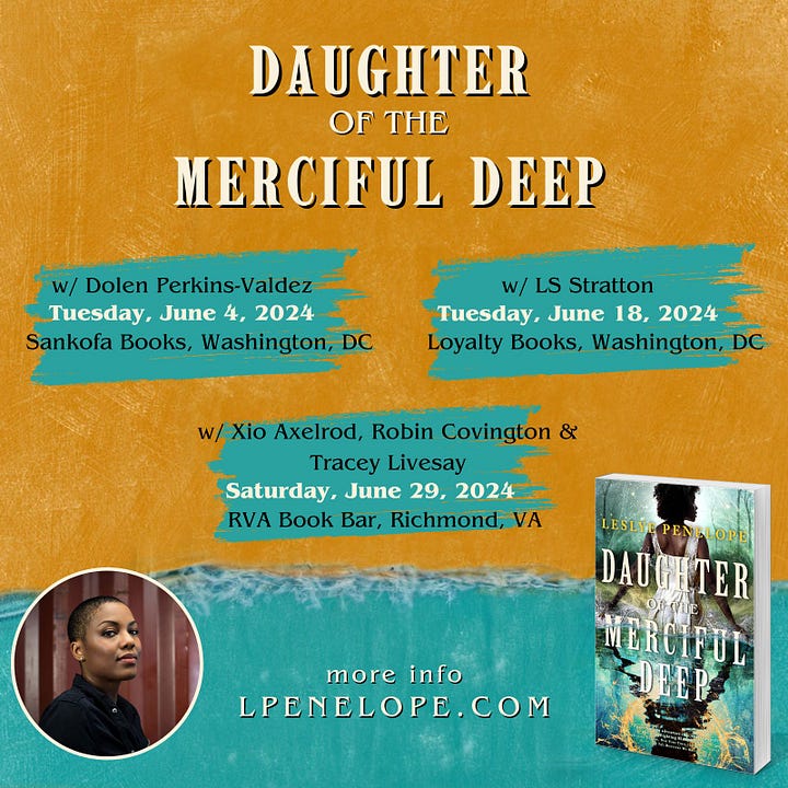 Publishers Weekly starred review, Library Journal starred review, June events