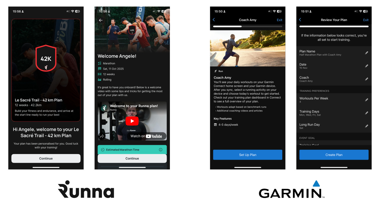 Getting a plan: Runna Vs Garmin
