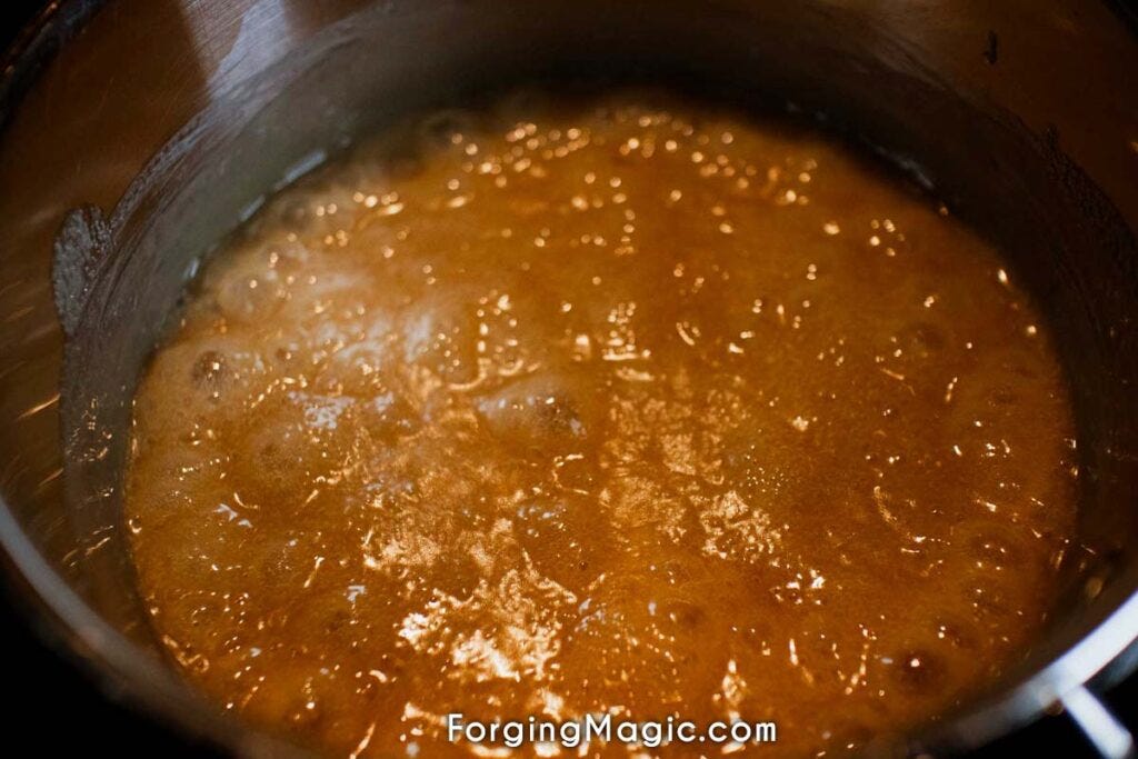 Boiling fudge Boiling fudge