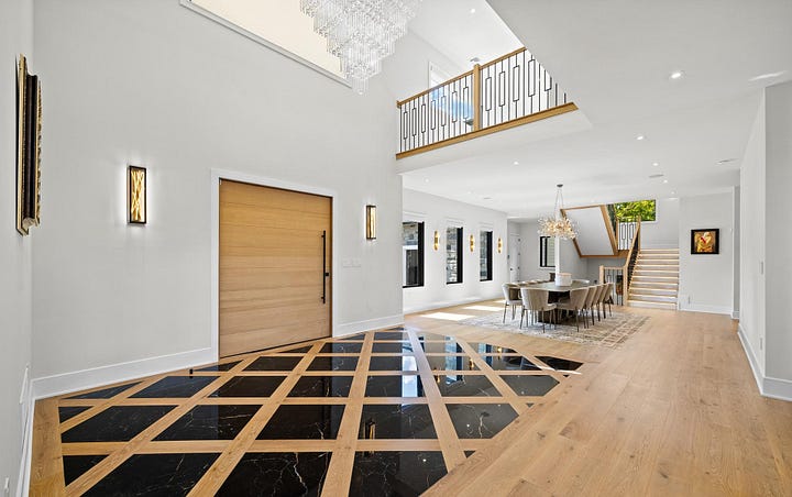 Foyer and dining room