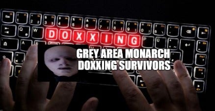Grey Area Monarch Doxxed a Survivor 