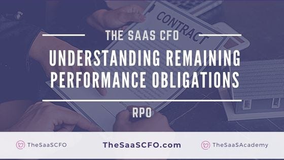 Understanding Remaining Performance Obligations in SaaS - The SaaS CFO