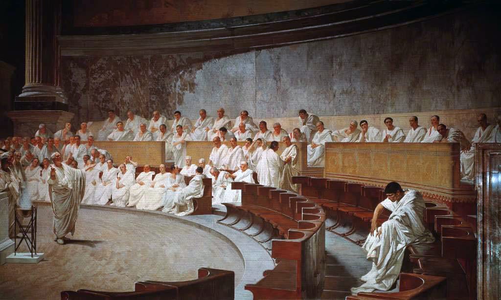 Ficheiro:Cicerón denuncia a Catilina, por Cesare Maccari.jpg – Wikipédia, a  enciclopédia livre