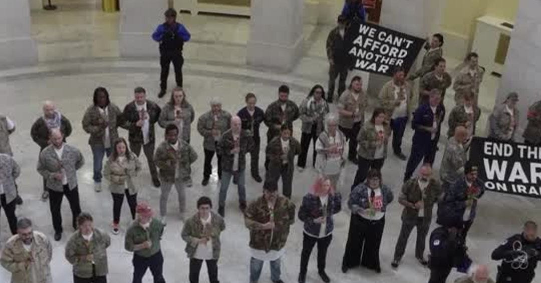 Capitol Police detain veterans protesting US war on Iran | Reuters