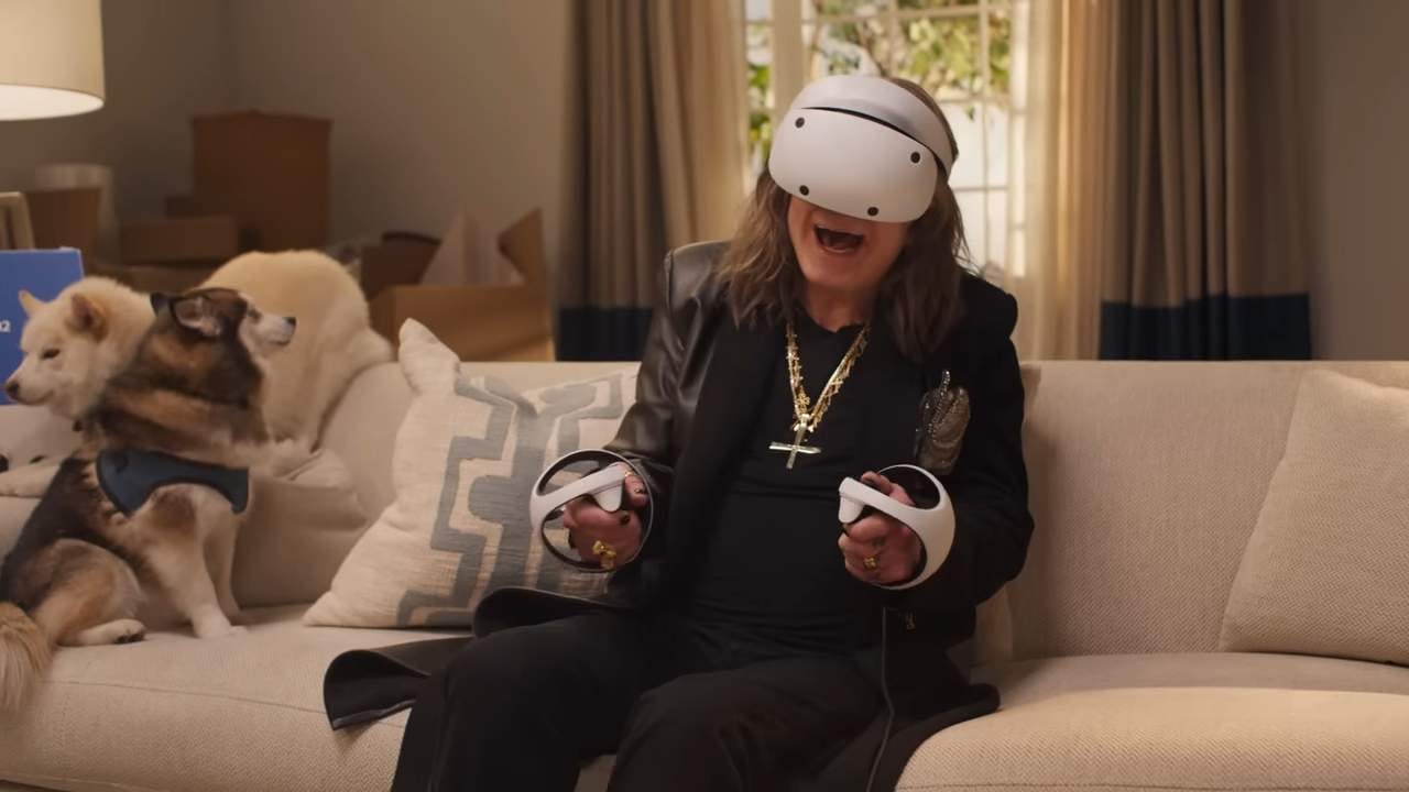 Ozzy Osbourne playing PSVR 2