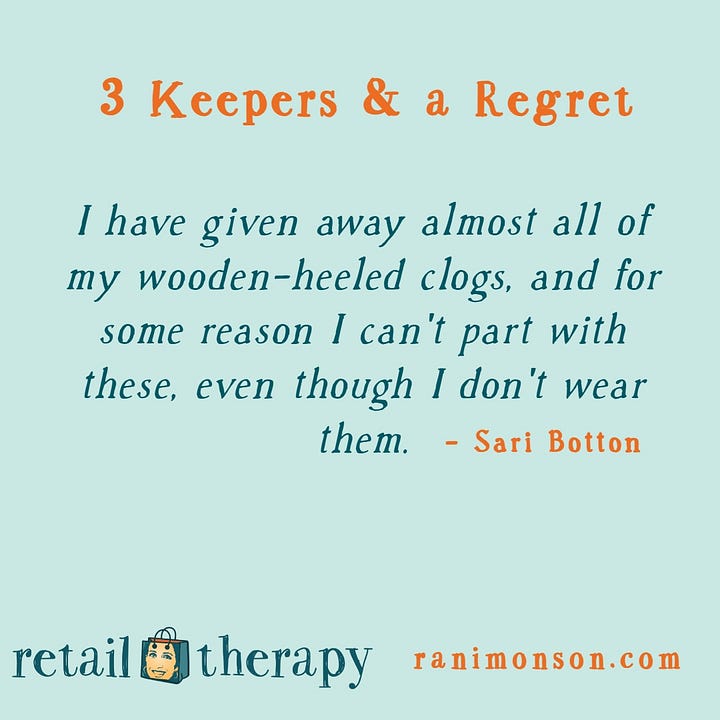 Sari Botton's 3 Keepers & a Regret on Retail Therapy